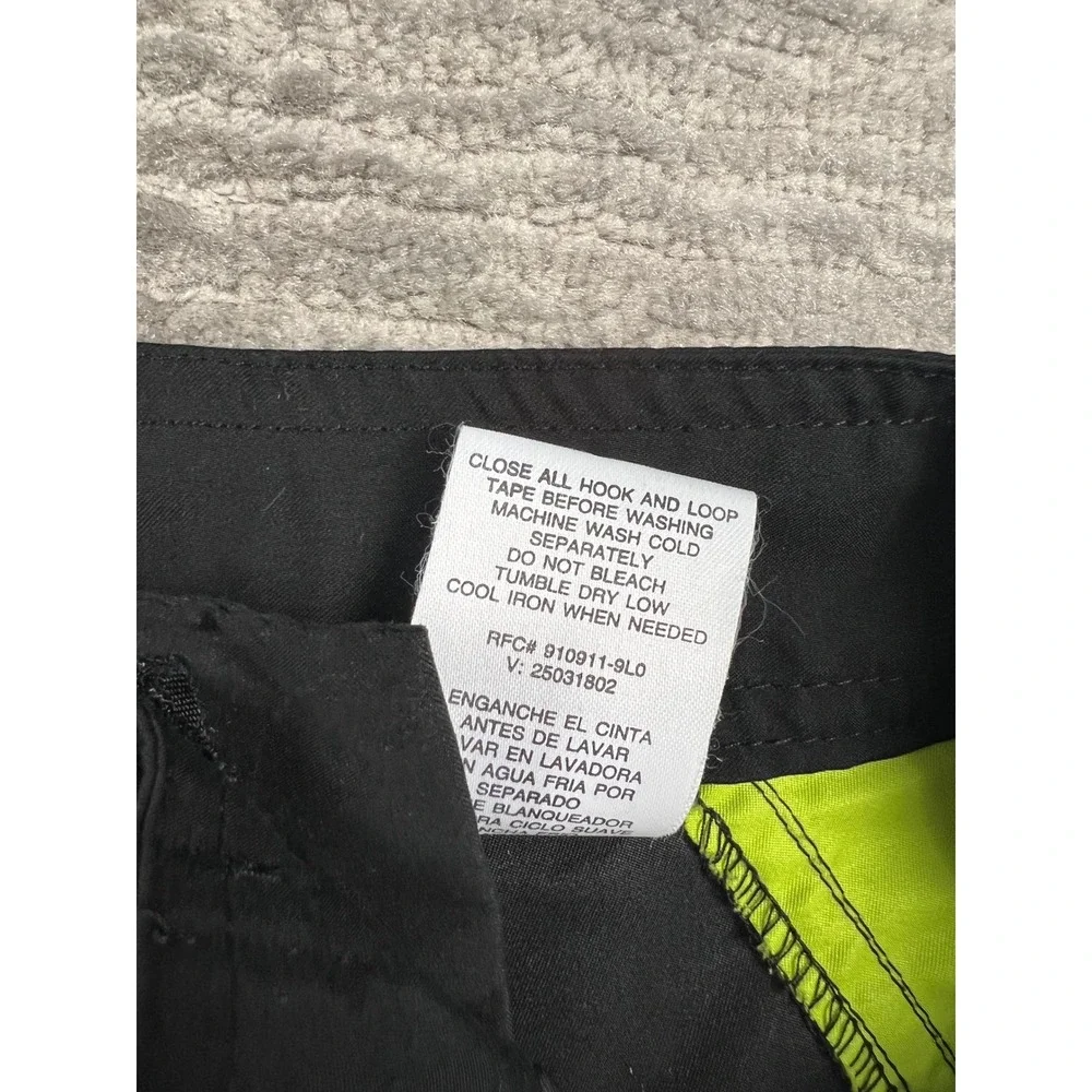 No Boundaries Board Shorts Mens‎ 34 Black Neon Yellow Swirl NB24B020 Colorblock
